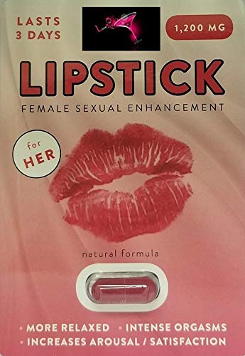Lipstick And Spar (Super Combo)Female Enhancement 6 Pills, Female Libido Enhancer, Increased Pleasure, and Climax Harder Plus Love Potion Pen