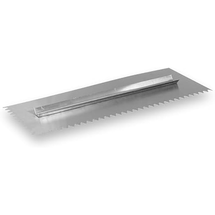 BARWALT Ultralife Trowel Blades, Left-Handed, V-Shaped 1.5mm X-Notch, 6.35mm Y-Notch, 7.937mm Z-Notch, Made in The USA, BWT31332
