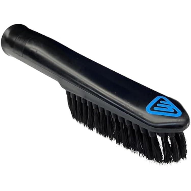 Wessel-Werk All-Purpose Vacuum Dust Brush Attachment with Soft but Sturdy Black Natural Fibers for Home or Car Detailing for Canister, Upright, or Central Vacuum