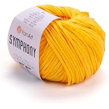 Yarn Art Symphony Cotton Blend Spring and Summer Yarn%80 Cotton%20 Viscose Light Cotton Yarn Suitable for Spring ANS Summer Dresses 4921 INCHES 1.7 OZ (2103)