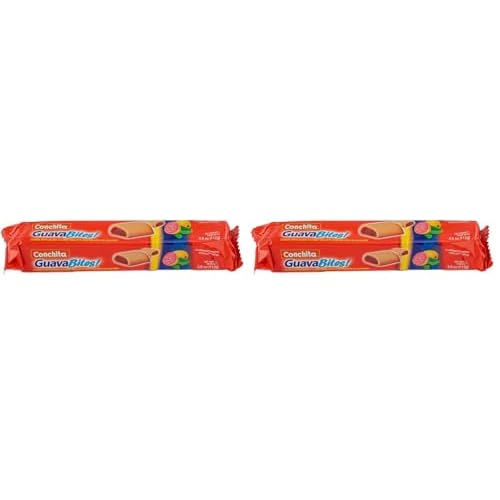 Conchita GuavaBites Guava Cookies - Light and Flaky Latino Snack or Scrumptious Dessert - 3.95 oz Pack of 2