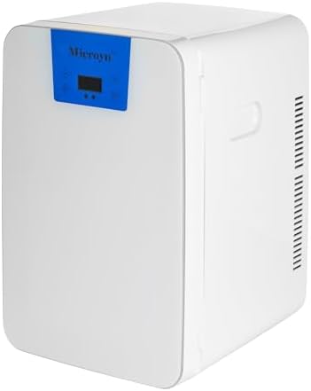 Mini Fridge, Portable Refrigerator, Cooler, Warmer with Glass Front and Digital Temperature Control, 110V AC and 12V DC Car Plugs 20L