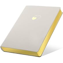 CAGIE Lined Journal Notebook for Women and Girls 256 Pages Cute Diary with Heart-Shaped Leather Journals for Writing A5 Soft Cover Notebooks for Work School (05 Moon Ash, A5)