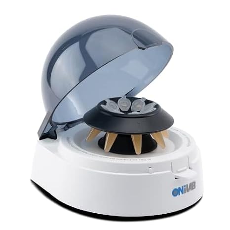 ONiLAB Mini Benchtop Centrifuge, 7000RPM, 2680g, 2 Rotors | Fits 80.2/0.5/1.5/2.0ml Tubes & 32 PCR Strips, 45dB, 100240V, for Microtubes and PCR Strips Only