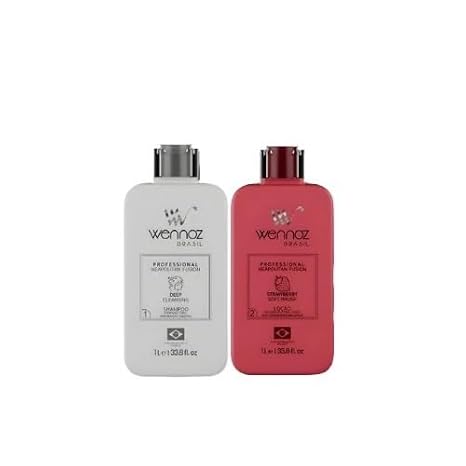Professional Strawberry B.Tox Hair Treatment Set, Shampoo and Lotion, 33.8 Fl.Oz Each - Tretament Keratin - hair straightening