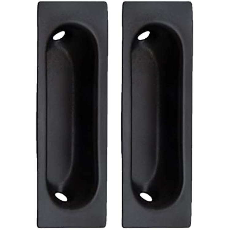 QCAA Solid Brass Rectangular Flush Pull, 3 x1-18 x38, US10B Oil Rubbed Bronze, ORB 2 Pack, Made in Taiwan