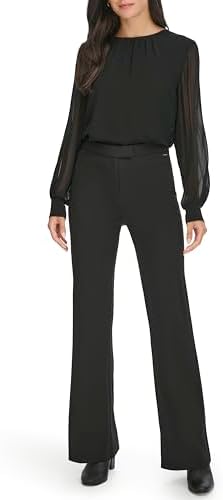 Calvin Klein Womens Wide Leg Pants