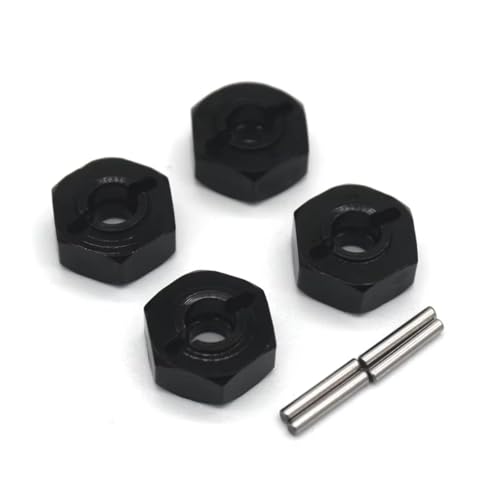 Rc Parts For ZD For Racing MT16 BX12 X12S MT14R PT14R For Gladiator 114 Metal 4PCS 12mm Hex Bond Remote Control Car PartsBlack