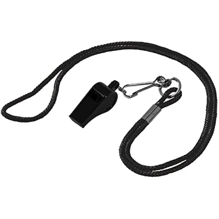 Franklin Sports Plastic Whistle and Lanyard