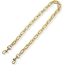 23"Antique Gold Purse Chain Strap, Vintage Brass Shoulder & Crossbody Chain, Bag Straps Replacement Compatible with Coach Handbags, Metal Chain Strap for Womens Purses