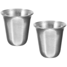 Stainless Steel Communion Cup Set 2 Pc Religious Church Supplies Lightweight