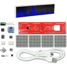 Music Spectrum Kit,DIY Electronics Soldering Project USB18 Display Modes Rhythm Light Soldering Sound Control Lighting Kits with Brightness Adjustment Effect Voice Sensor