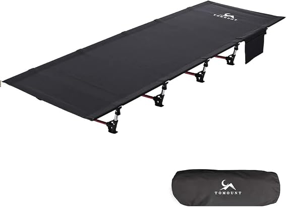 SMLFIT Ultralight Folding Camping Cot Compact Outdoor Military Camp Beach Sleeping Bed for Mountaineering Hiking Travel Tent Lightweight Backpacking