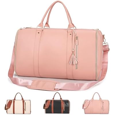 Travel Bag, 2024 New Garment Duffle Bags for Travel, Large Duffle Bag for Travel Pink