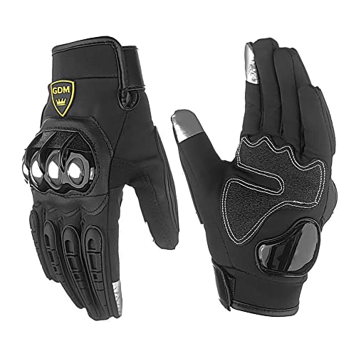 GDM Touchscreen Textile Motorcycle Armored Gloves