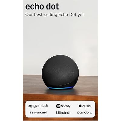 Like-New Amazon Echo Dot (newest model) - Vibrant sounding speaker, Designed for Alexa+, Great for bedrooms, dining rooms and offices, Charcoal
