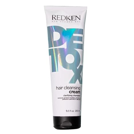 Redken Detox Hair Cleansing Cream Clarifying Shampoo For All Hair Types - Removes Buildup and Strengthens Hair Cuticle