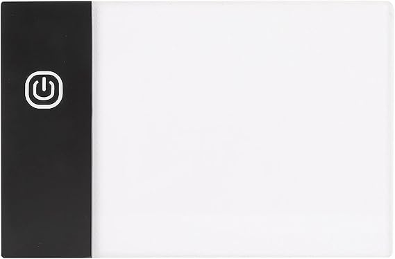 Tiiyee LED Light Board, A6 Tracing Light Box Small Copy Board Tracer Pad Slim Portable Flip Book Dimmable Artcraft Trace Light Pad Tablet for Drawing Painting Sketching Animation Streaming USB Powered