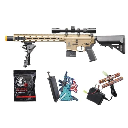 Lancer Tactical Gen 2 Hellion MLOK 10 M4 AEG wAmbidextrous NSR Right HandedLeft Handed Battery & Charger Included