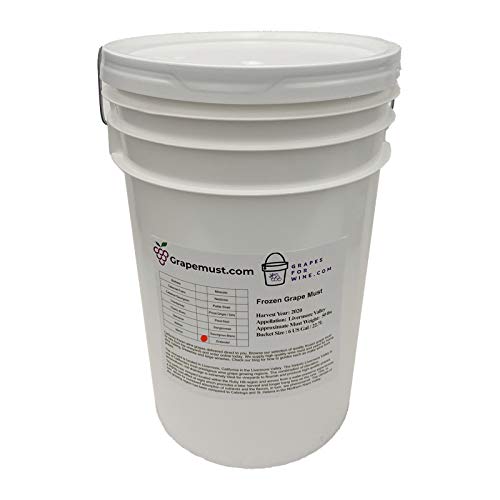 2020 Merlot Bucket Frozen Grape Must 6 Gallons - Livermore Valley California