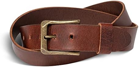 PEGAI Personalized Mens Leather Belt | Buffalo Leather Belt for Men