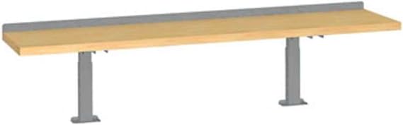 Lista Adjustable Riser Shelf Kit - 72" Wide - Plastic Laminate - Light Gray - Light Gray