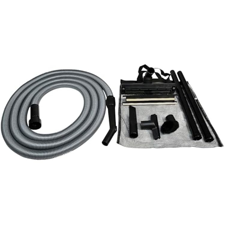 Cen-Tec Systems WetDry Shop Vacuum 16 Ft. Hose Kit with Accessories and Squeegee Tool