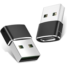 Basesailor for Samsung S25 Ultra USB to USB C Adapter 2Pack,Type C Female to A Male Power Adapter for iPhone 17 16 15 14 13 Mini Pro Max,CarPlay,Airpods,iPad Air 4 5,Galaxy S24 S23 Plus Ultra,Google 9
