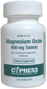 Magnesium Oxide 400MG CYPR 120Tablets