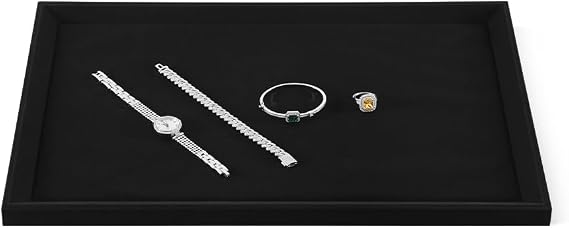 Microfiber Large Jewelry Display Tray For Necklace,Earring,Ring,Bracelet