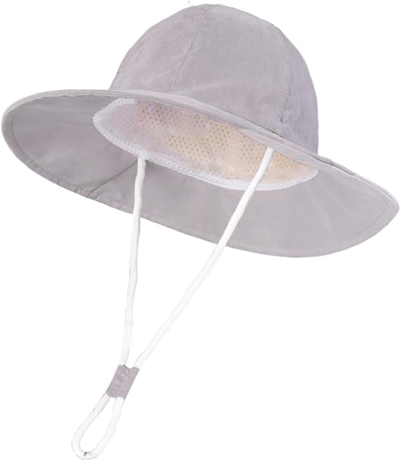 Connectyle Toddler Baby Sun Hat UPF 50+ Sun Protection Bucket Hat Wide Brim Summer Beach Hats for Boys Girls 1-4 Years