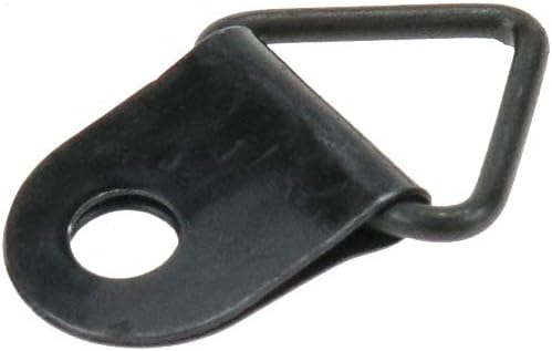 Bitray 100 PCS Single Hole Triangle D-Ring Picture Frame Hanging Hangers Holders for Home Decoration, Picture Frame Hanging, Black, 20 x 10mm