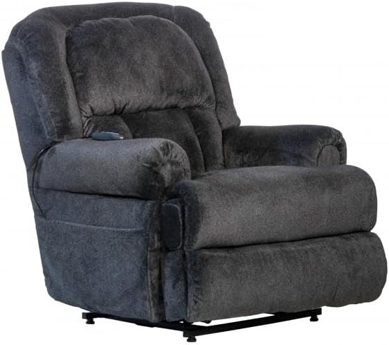 Catnapper Burns Power Lift Full Lay Flat Chaise Recliner w/Dual Motor Comfort Function-Midnight