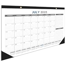 Large Desk Calendar 2026, January 2026 - December 2026, 12 Month Desk Calendar, 22" x 17", Corner Protectors, Schedule Planner for Home, Office