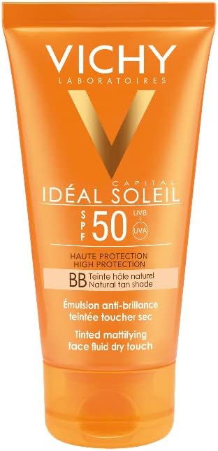 Vichy Capital Soleil Tinted Dry Touch Renkli Dokulu Yüksek Korumalı Yüz Emülsiyonu SPF 50, 50.0 ml