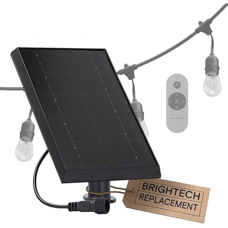 Brightech Ambience Pro Replacement Solar Panel - Compatible Only with Brightech Filament Solar Powered Outdoor String Lights - Solar Panel ONLY, 4W