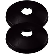 Westbrass R128-2-62 1/2" Sure Grip Low Pattern Flange for Copper Pipe (5/8" OD), Matte Black (2-Pack)