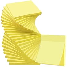 (24 Pack) Sticky Notes 3x3 in Yellow, Sticky Pads, Clean Removal, Recyclable, Self-Stick Pads, Easy to Post for Home, Office, Notebook