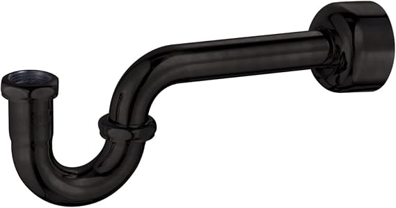 Kingston CC8140 Circlet 1-1/4" Brass P-Trap, 18 Gauge,Matte Black