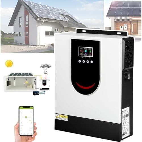 Hybrid Solar Inverter 1.0-10.2KW, 12V 24V 48V Pure Sine Wave, Off Grid Hybrid Inverter Charger, LCD Display, 4080120160A MPPT Solar Charge Controller, DC24V-3.2KW