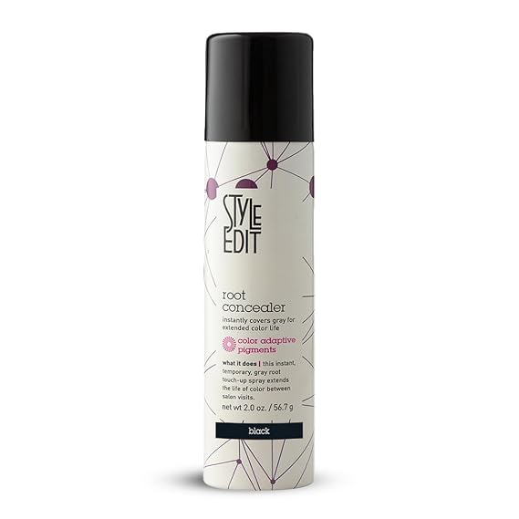 Style Edit Root Touch Up Spray, Black, 2 oz