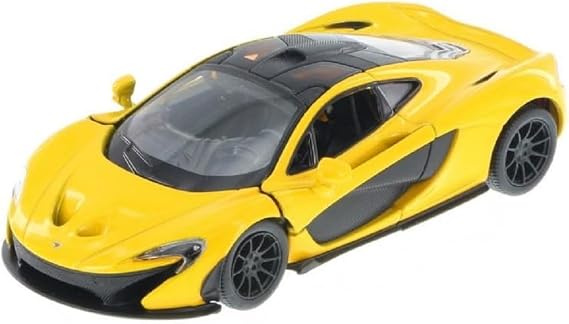 KiNSMART McLaren P1 1:36 Scale 5" Die Cast Metal Model Toy Super Car (Yellow)