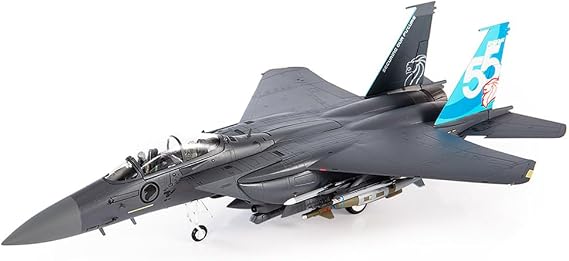 Motor city classics JC Wings | 1:72 Scale Model Military Aircrafts | F-15SG Strike Eagle, Republic of Singapore Air Force, 55th Anniversary Edition, 2023 | Model JCW-72-F15-031