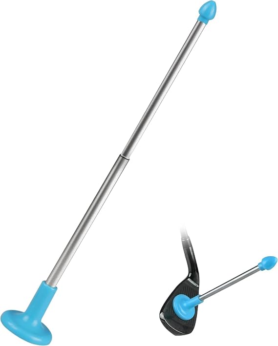 Golf Training Aids - Magnetic Club Golf Alignment Stick Demonstrating Correct Golf Swing Aim Accessories, Magnet Lie Angle Golf Tool Training Aids Visualize and Align Your Golf Shot