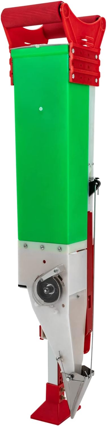 Handheld Corn Peanut Seeder,Depth & Height Adjustable Manual Soybean Planter for Garden Home, Green