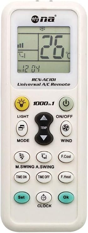 Nippon Universal Air Conditioner Remote AC Control LCD Air Conditioning Controller 1000 in 1 Compatible with Most Brands
