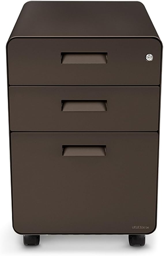 3-Drawer File Cabinet, Rolling (Industrial Style) by Uplift Desk
