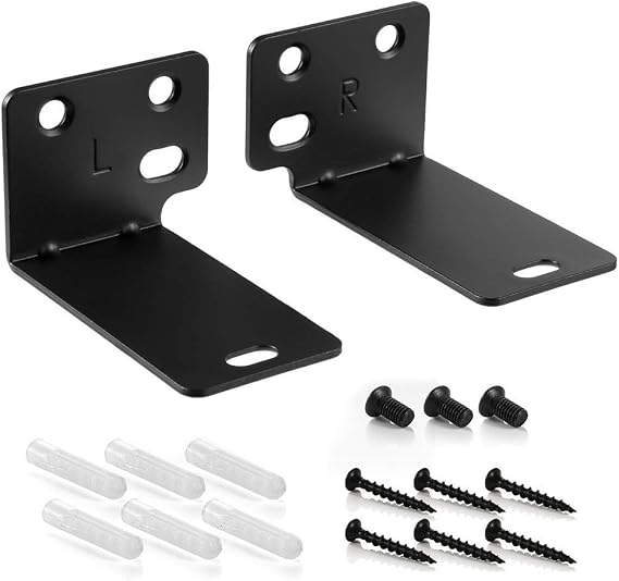 Black Mounting Wall Bracket Compatible with Bose WB-300, SoundTouch 300, 500, 700, 900 Soundbar Speaker