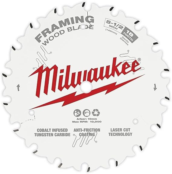 MILWAUKEE'S Circular Saw Blade,Blade Dia. 5-1/2 in.