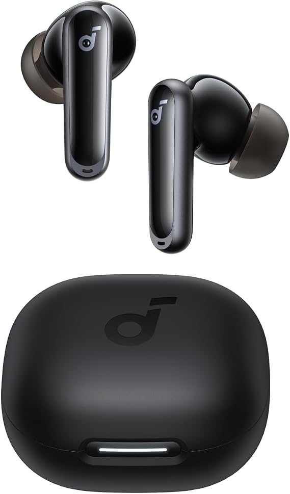 Soundcore by Anker, P40i Kablosuz Kulaklık, Ortam Gürültüsüne Uyumlu ANC, Güçlü Bas, 60 Saat Çalma Süresi, 2'si 1 Arada Kılıf ve Telefon Standı, IPX5, Kablosuz Şarj, Bluetooth 5.3, Siyah | Ağır Bas, 60H Çalma Süresi, 2'si 1 Arada Kılıf ve Telefon Standı, IPX5, Kablosuz Şarj, Bluetooth 5.3